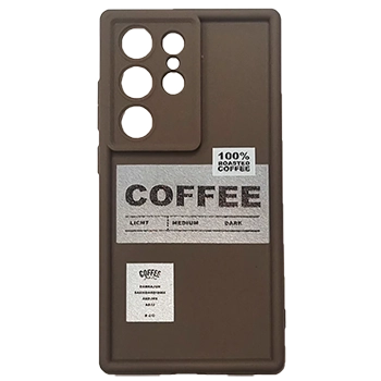 کاور فشن کیس مدل TPU Coffee محافظ لنز دار مناسب برای گوشی Galaxy S24 Ultra